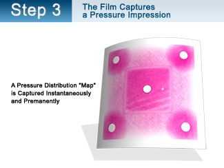 The Fujifilm captures a pressure impression